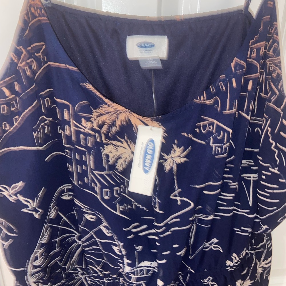 NWT old navy ladies summer dress navy XL